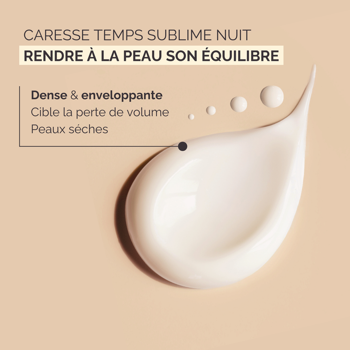 Crème Nuit Anti-Âge Régénérante Rétinol Vitamine C - Caresse Temps Sublime
