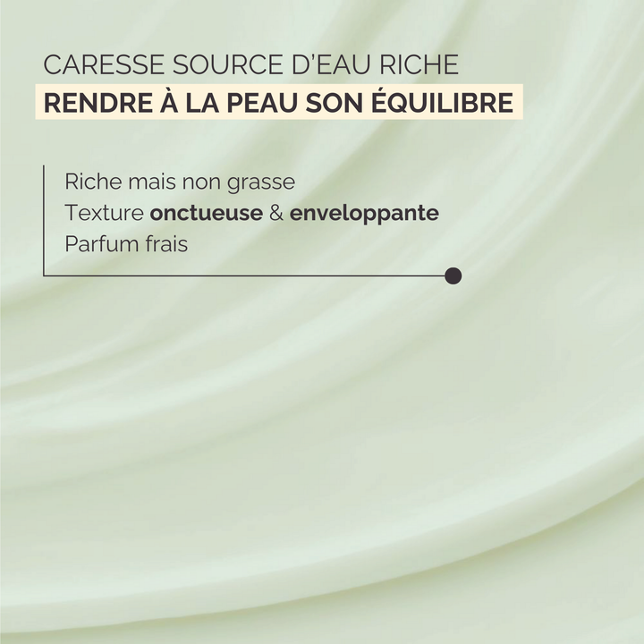 Crème Hydratante Peau Sèche - Caresse Source d'Eau Riche