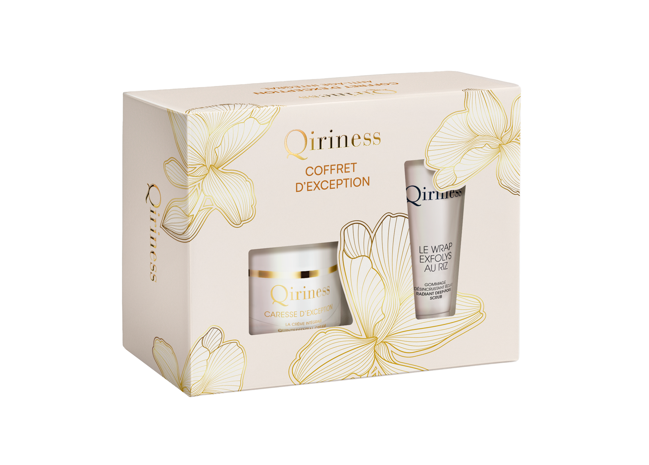 qiriness Coffret D'Exception – Crème Anti-Âge & Gommage Visage