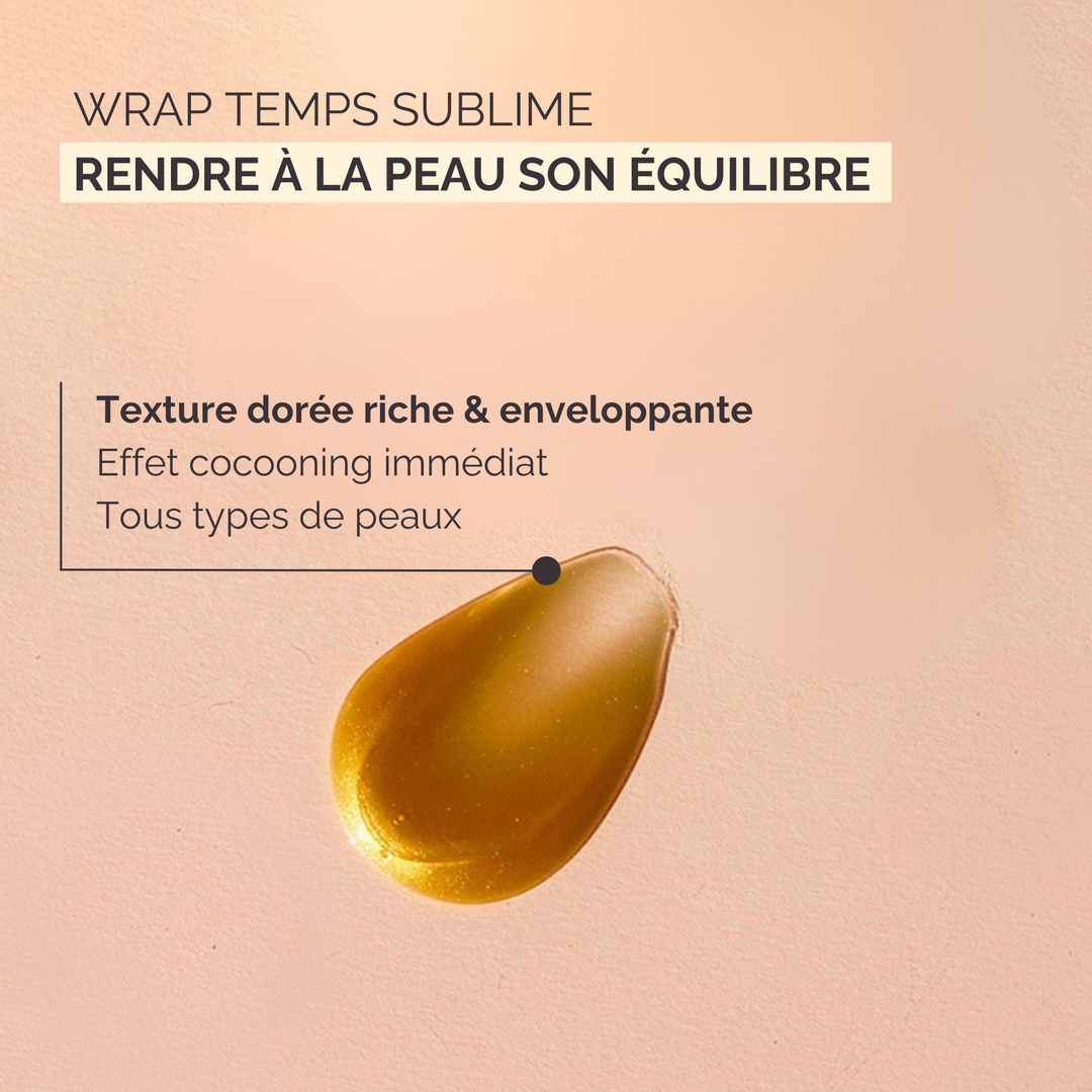 Masque Anti-âge Vitamine C & Acide Hyaluronique - Wrap Temps Sublime