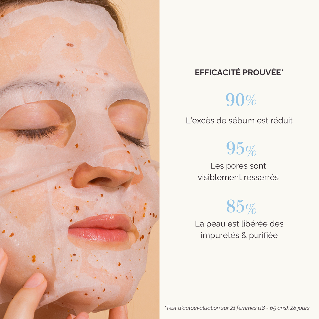 Masque Visage Matifiant - Wrap Purifiant