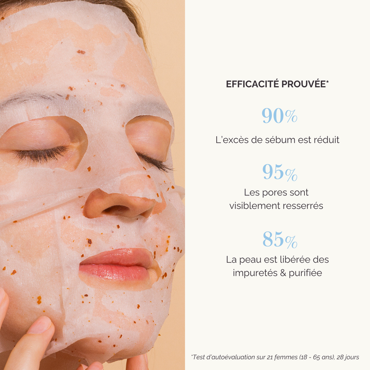 Masque Visage Matifiant - Wrap Purifiant
