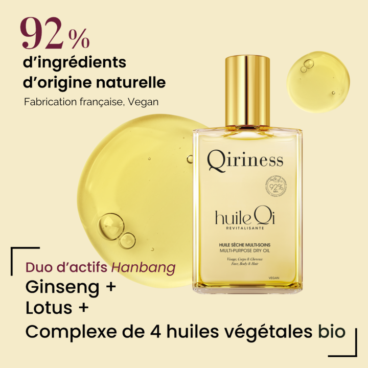 Coffret Corps Rituel Qi (Huile Qi, Wrap Pieds & Wrap Mains) – Édition Noël 2025