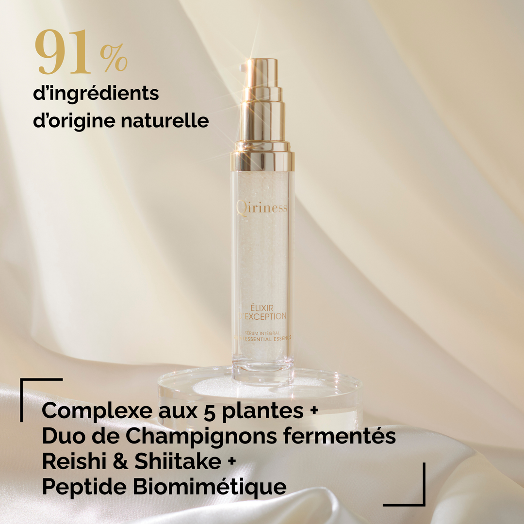 Sérum Anti-Âge Global - Ginseng & Acide Hyaluronique - Élixir d'Exception