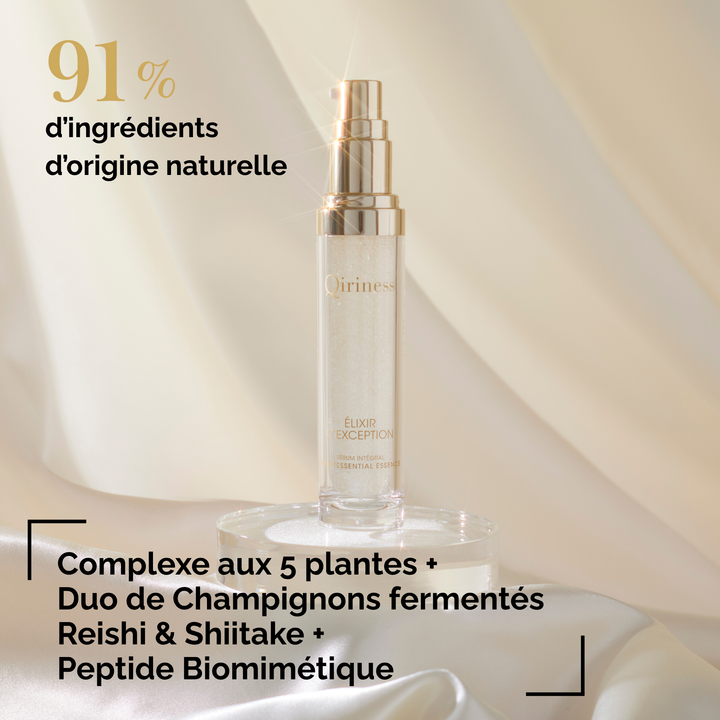 Sérum Anti-Âge Global - Ginseng & Acide Hyaluronique - Élixir d'Exception