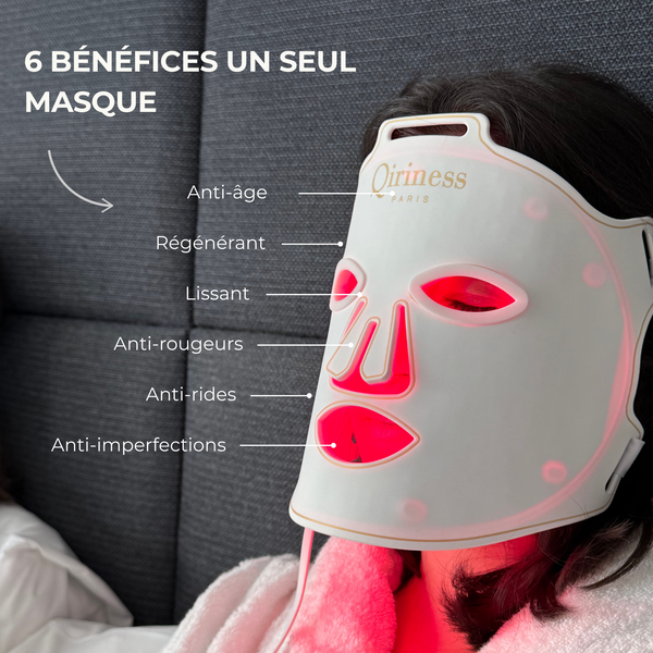 Masque LED Visage Éclat & Régénération