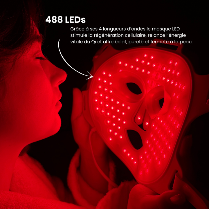 Masque LED Visage Éclat & Régénération