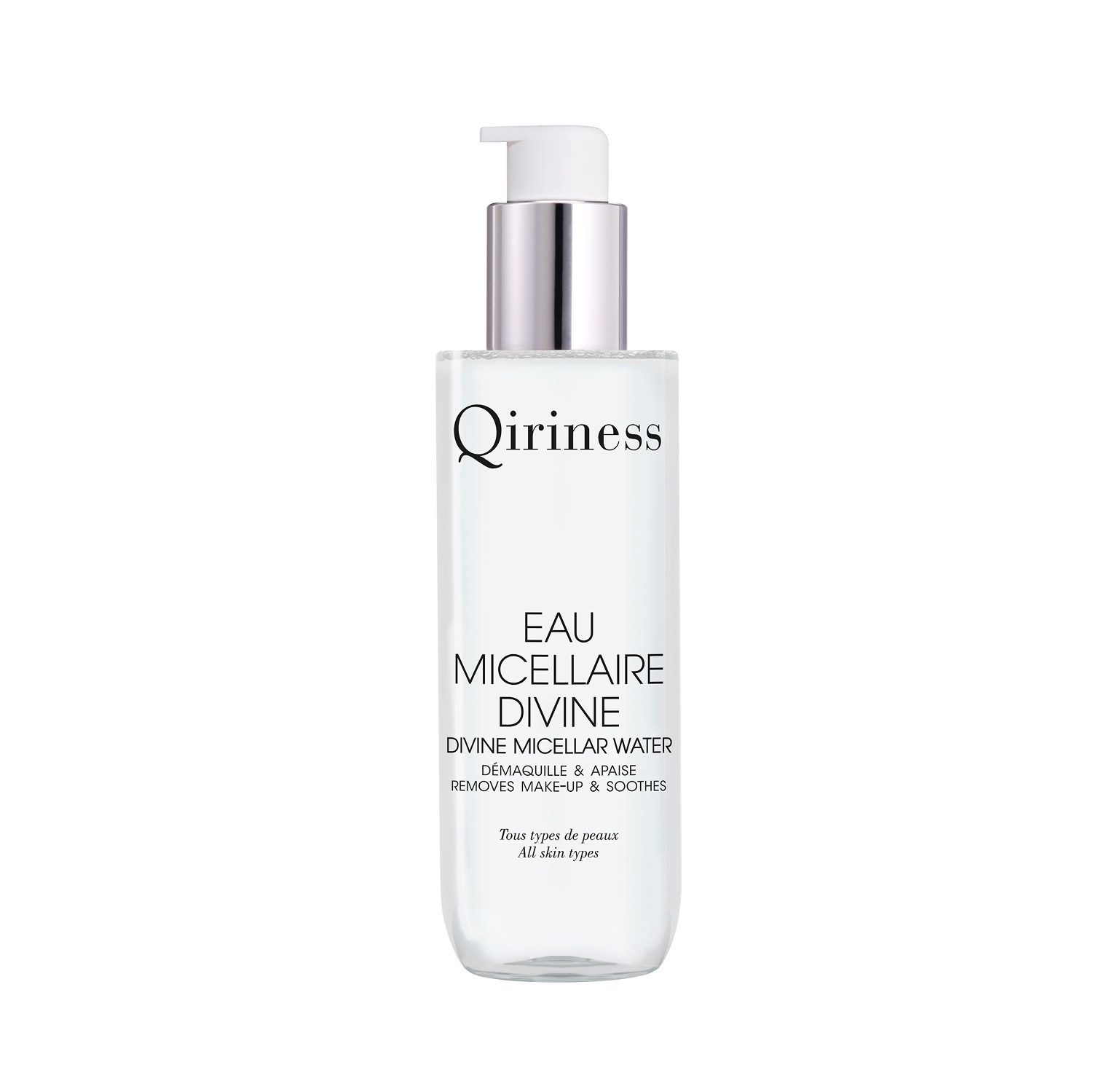 qiriness Eau Micellaire Démaquillante 3 en 1 - Eau Micellaire Divine