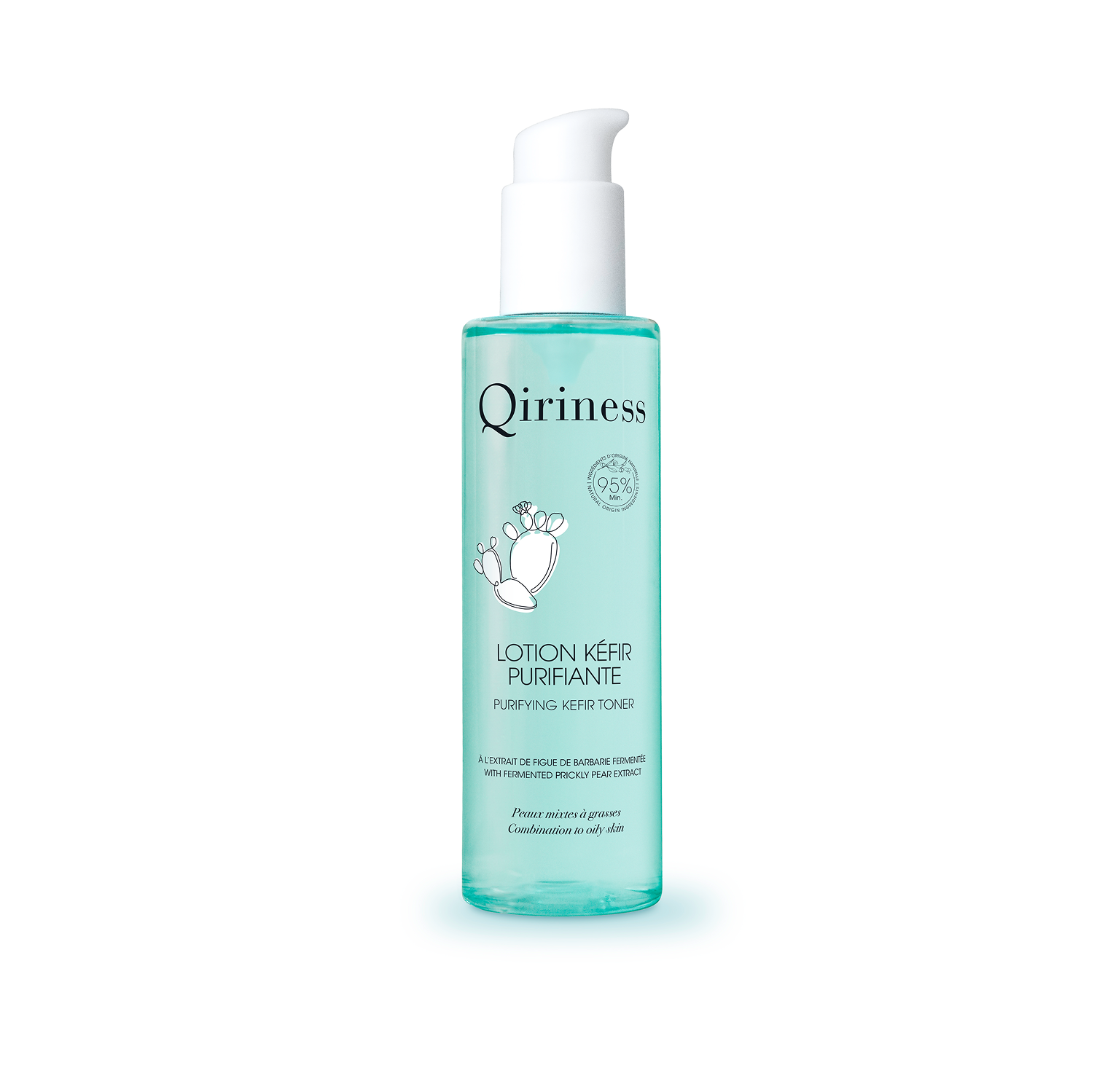 qiriness Lotion Tonique Purifiante & Matifiante Extrait de Citron - Lotion Kéfir