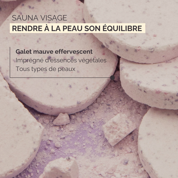 Sauna Visage/Bain Vapeur - 6 Galets Aromatiques