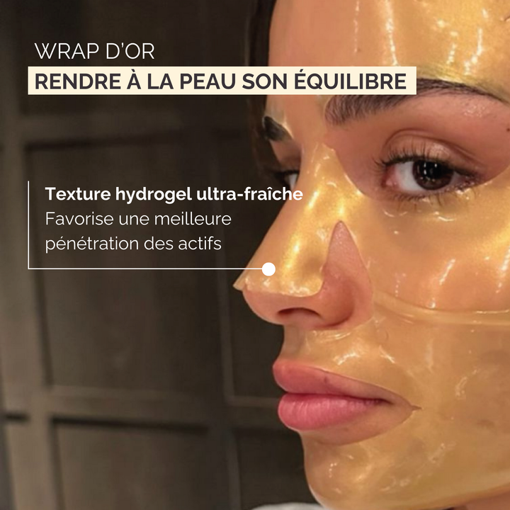 Masque Repulpant Anti-âge Acide Hyaluronique - Wrap d'Or