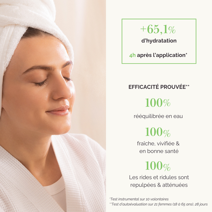 Sérum Acide Hyaluronique Hydratant & Lissant - Élixir Source d'Eau