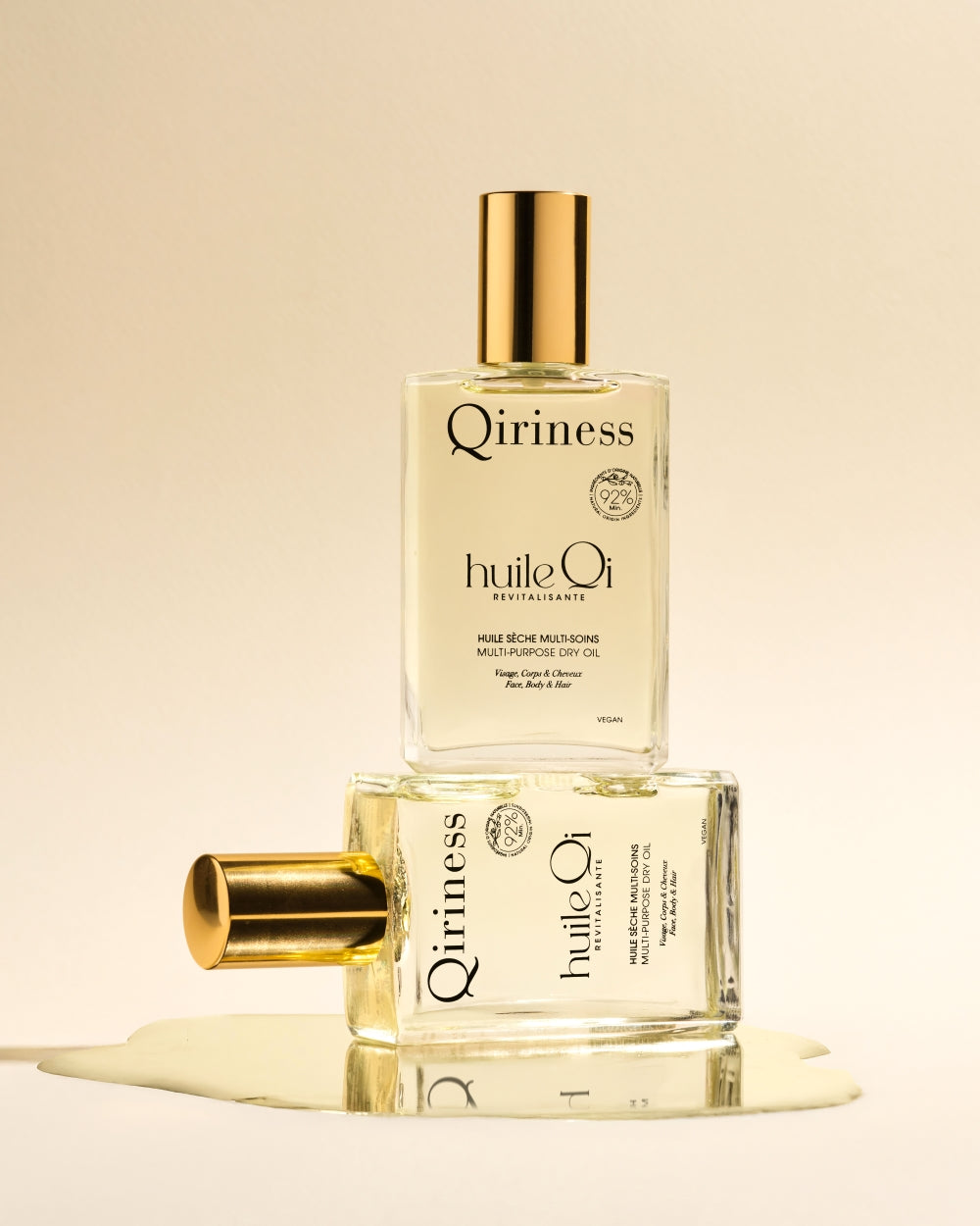 Coffret Corps Rituel Qi (Huile Qi, Wrap Pieds & Wrap Mains) – Édition Noël 2025