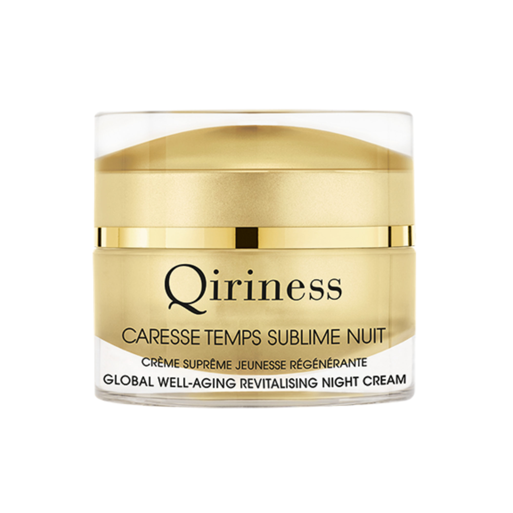 qiriness Crème Nuit Anti-Âge Régénérante Rétinol Vitamine C - Caresse Temps Sublime